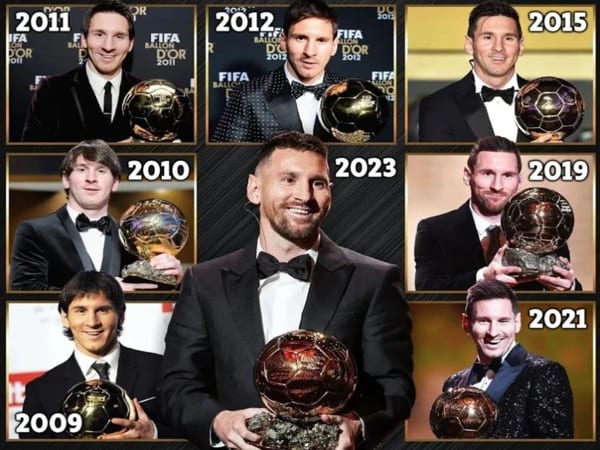 Messi mấy quả bóng vàng, hành trình chinh phục đỉnh cao